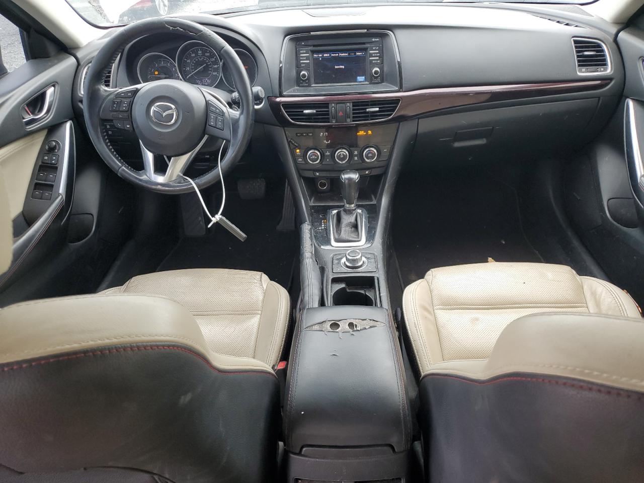 2015 Mazda 6 VIN JM1GJ1W50F1220486 Copart auction photo, front end damage thumbnail 8