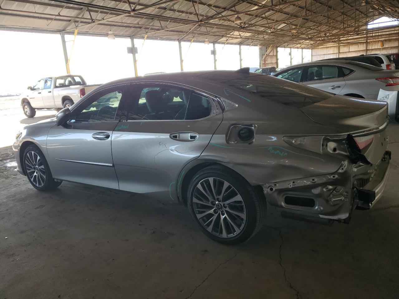 2020 Lexus ES VIN 58ADZ1B13LU078616 Copart auction photo, side / rear end damage thumbnail 2