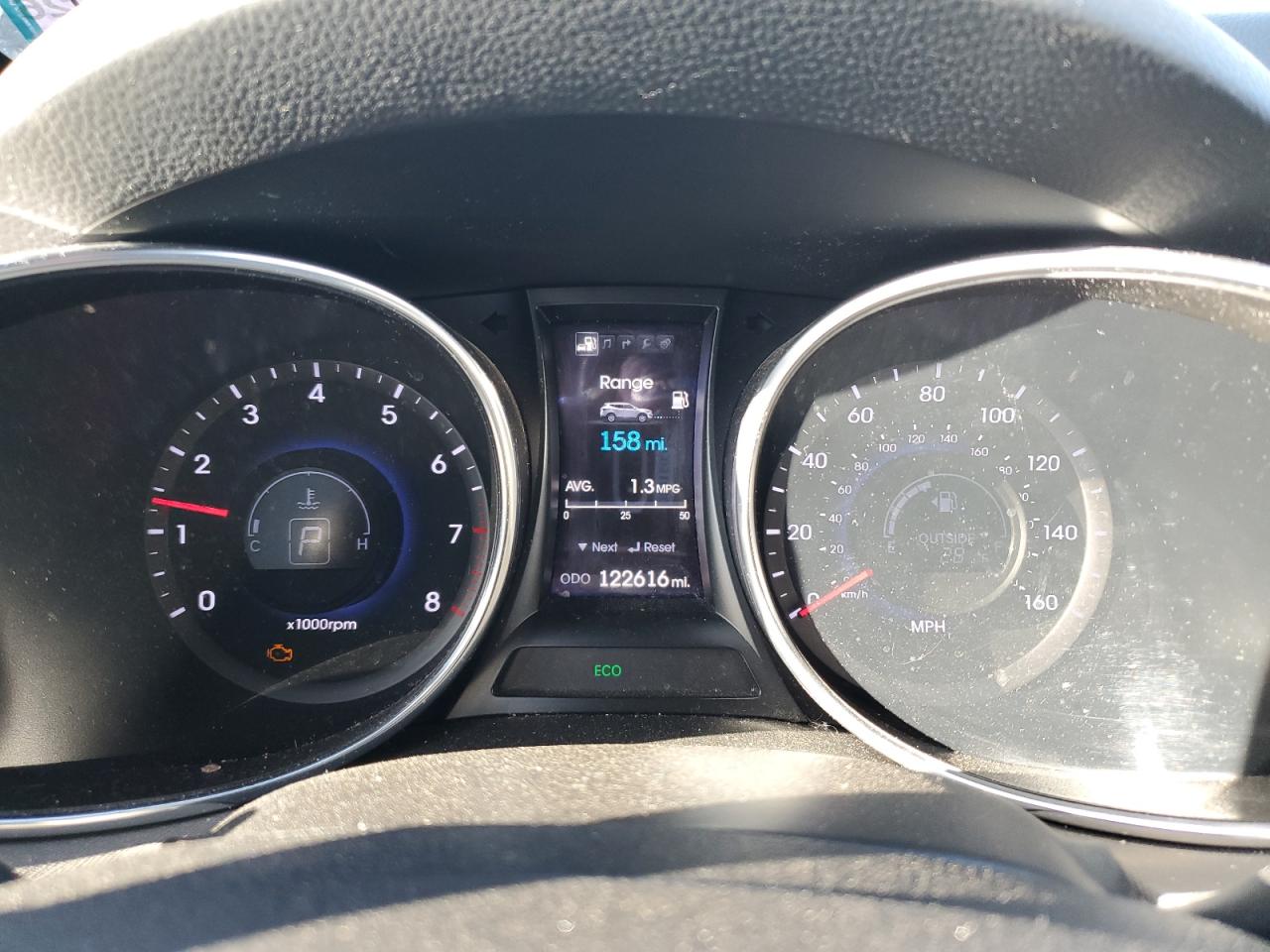 2013 Hyundai Santa Fe VIN 5XYZUDLB4DG094271 Copart auction photo, front end damage thumbnail 9