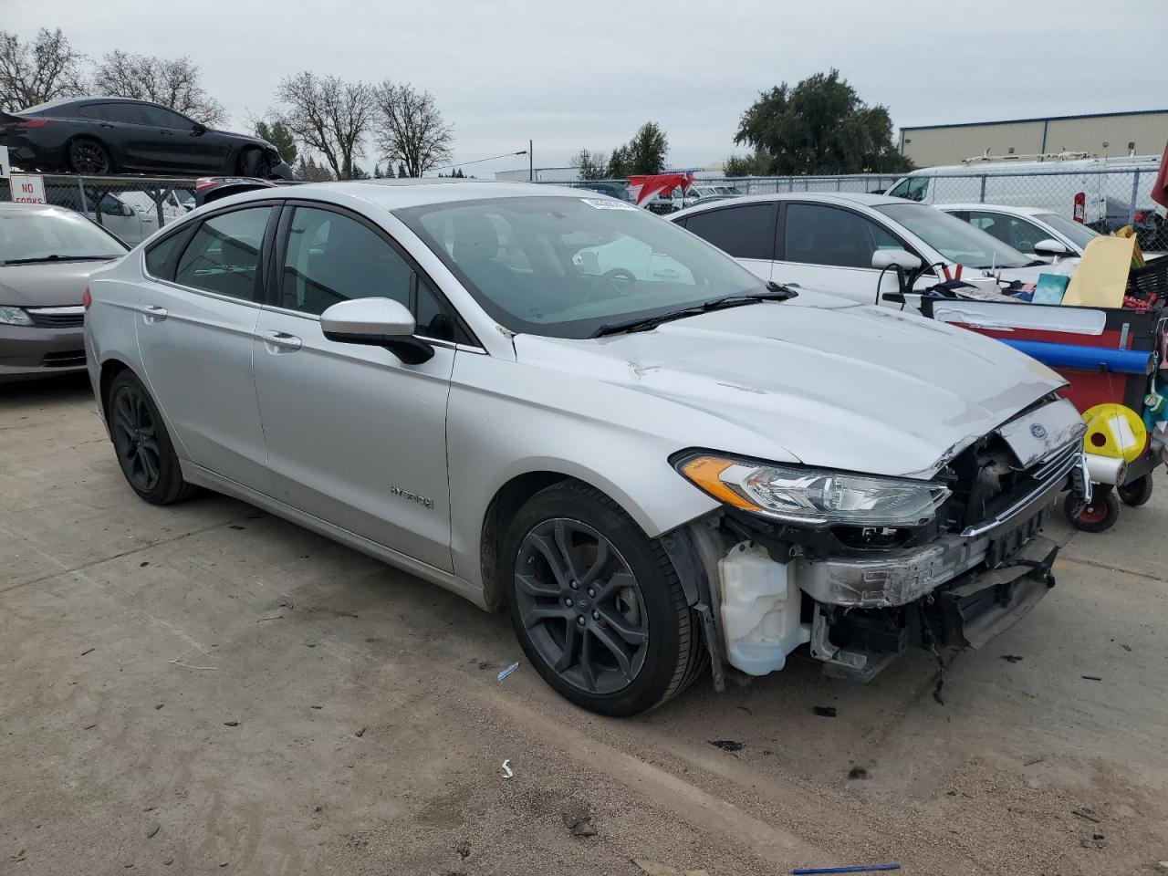 2018 Ford Fusion VIN 3FA6P0LU0JR226194 Copart auction photo, front end damage thumbnail 4
