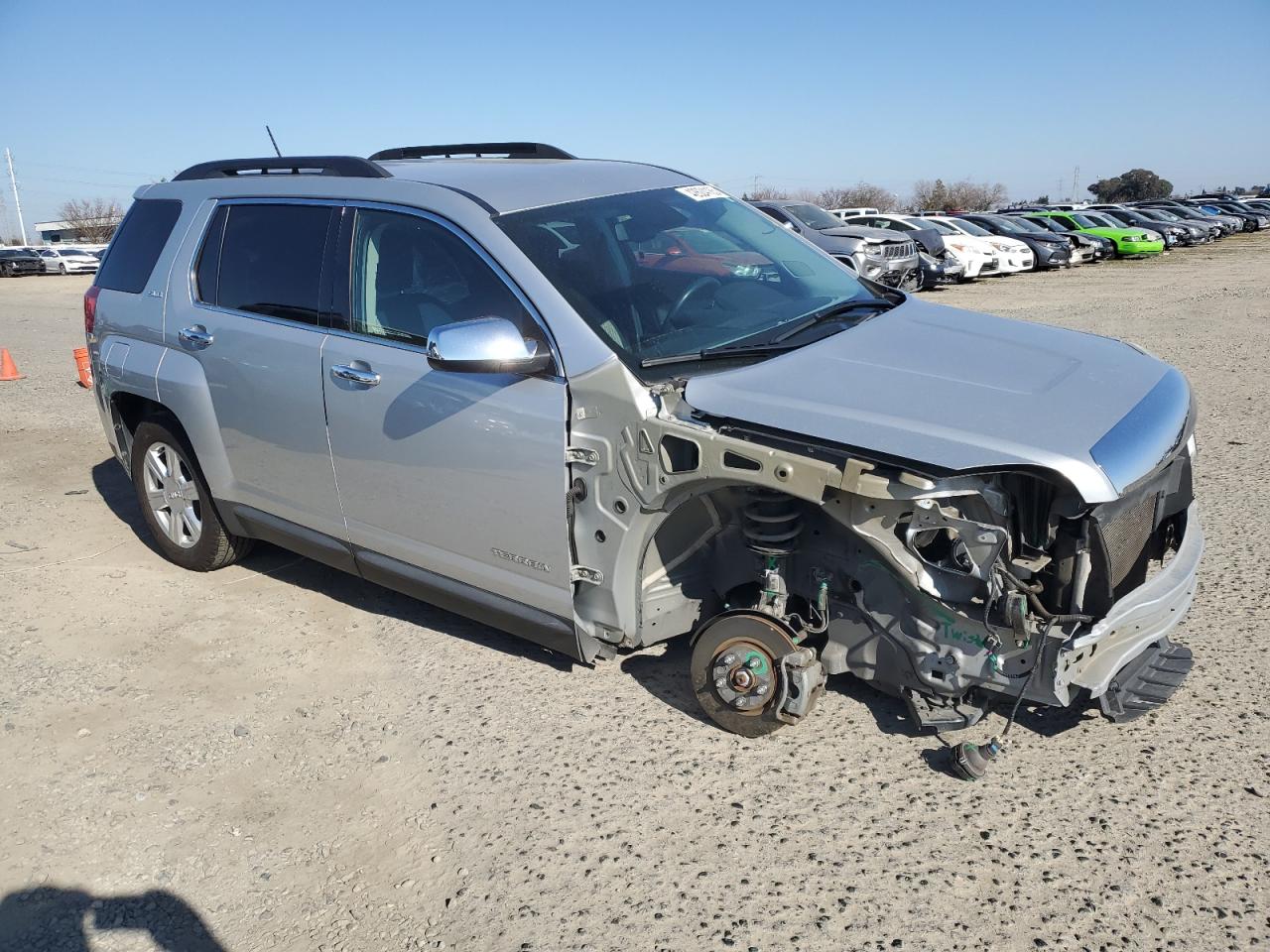 2015 GMC Terrain VIN 2GKFLWEK8F6373855 Copart auction photo, front end / undercarriage damage thumbnail 4