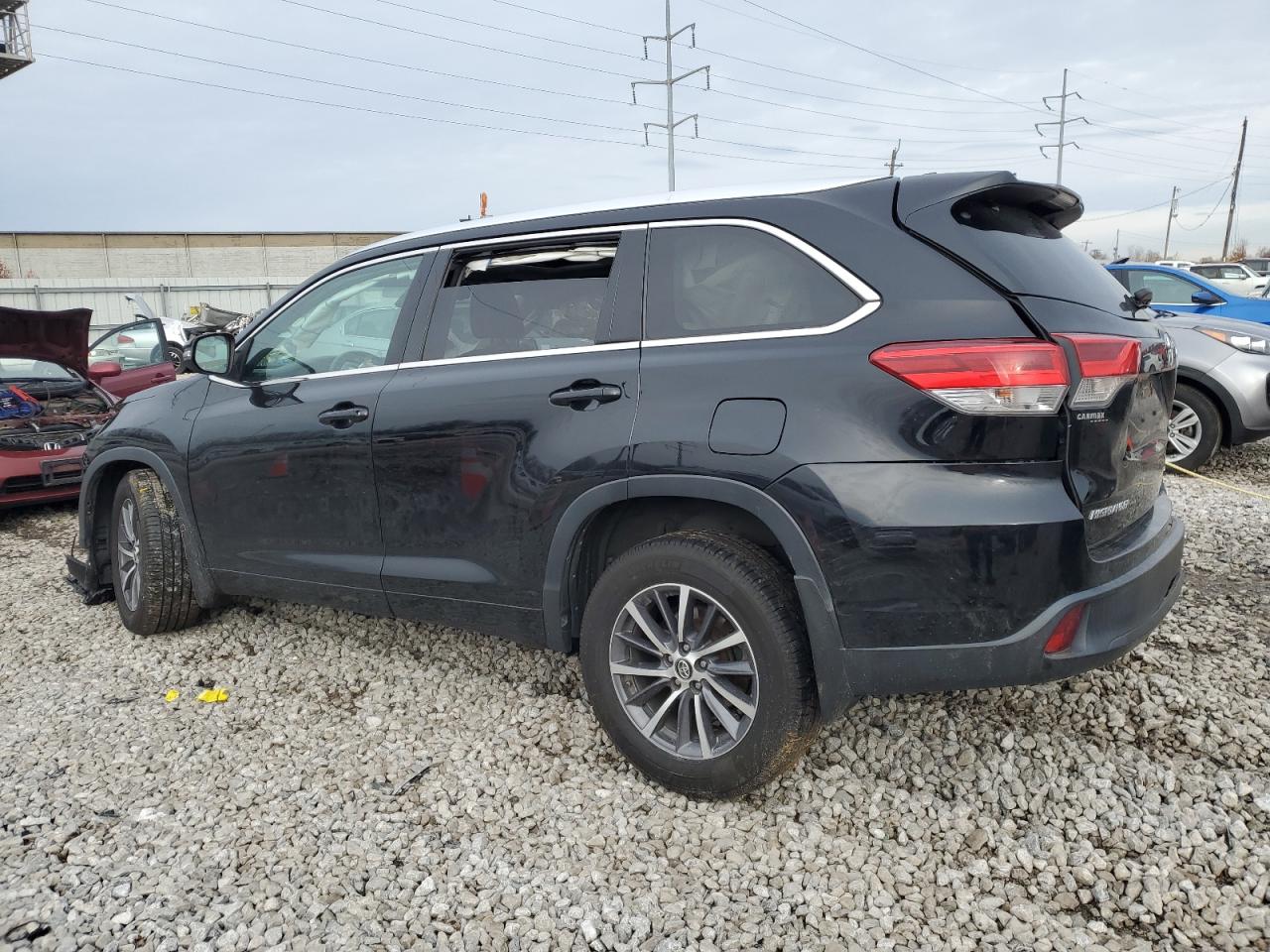 2018 Toyota Highlander VIN 5TDJZRFH9JS542918 Copart auction photo, all over damage thumbnail 2