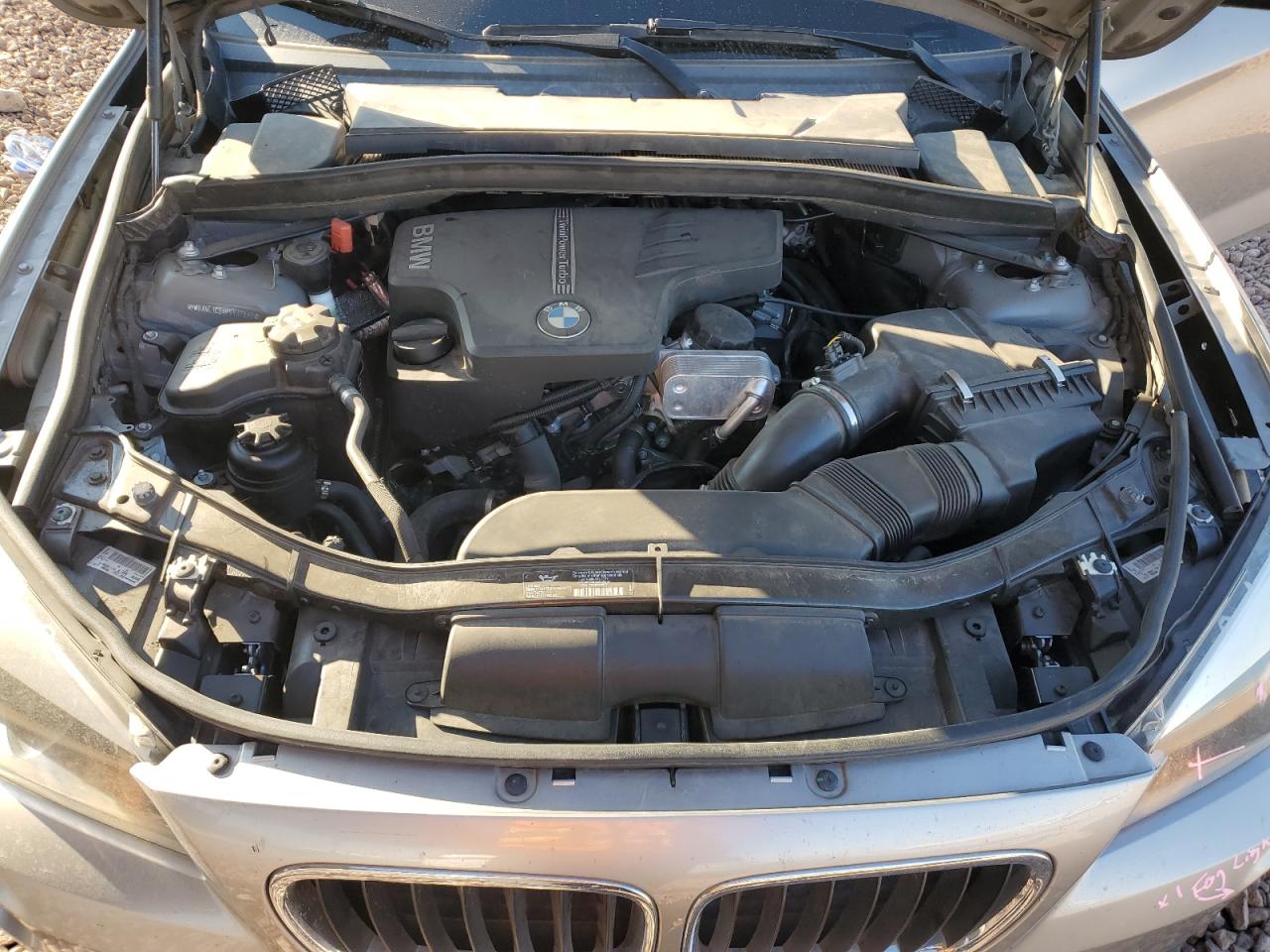 2015 BMW X1 VIN WBAVL1C54FVY37899 Copart auction photo, front end damage thumbnail 11