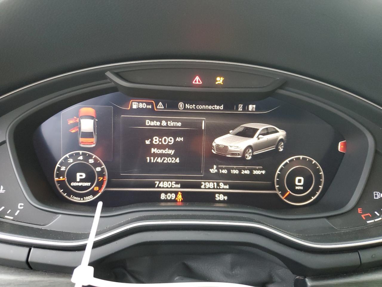 2019 Audi A4 VIN WAUENAF4XKA107137 Copart auction photo, rear end damage thumbnail 9