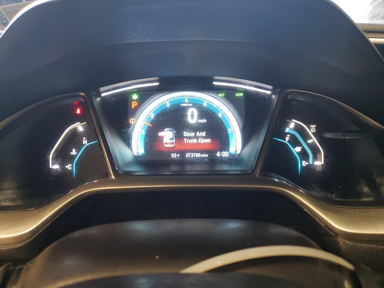 2019 Honda Civic VIN 19XFC1F38KE002310 Copart auction photo, rear end damage thumbnail 9