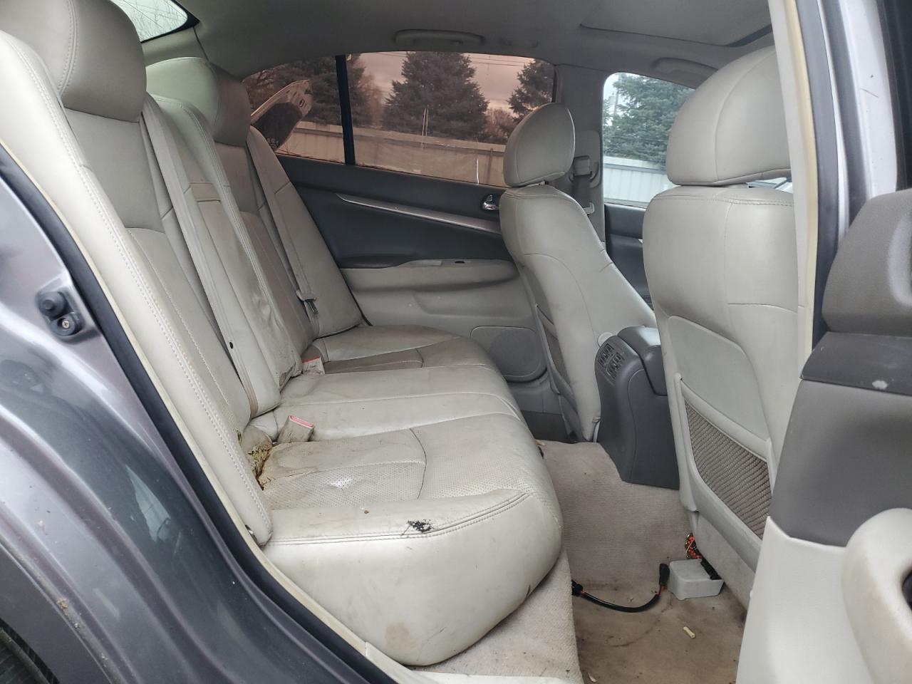 2012 Infiniti G VIN JN1CV6AR1CM671739 Copart auction photo, all over / mechanical damage thumbnail 10