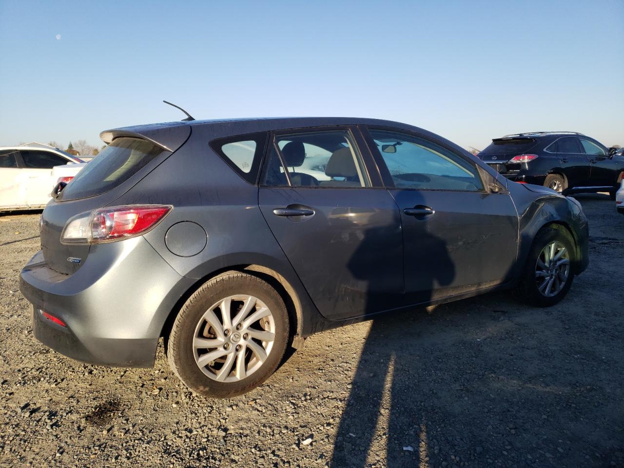 2012 Mazda 3 VIN JM1BL1L87C1677195 Copart auction photo, front end / side damage thumbnail 3