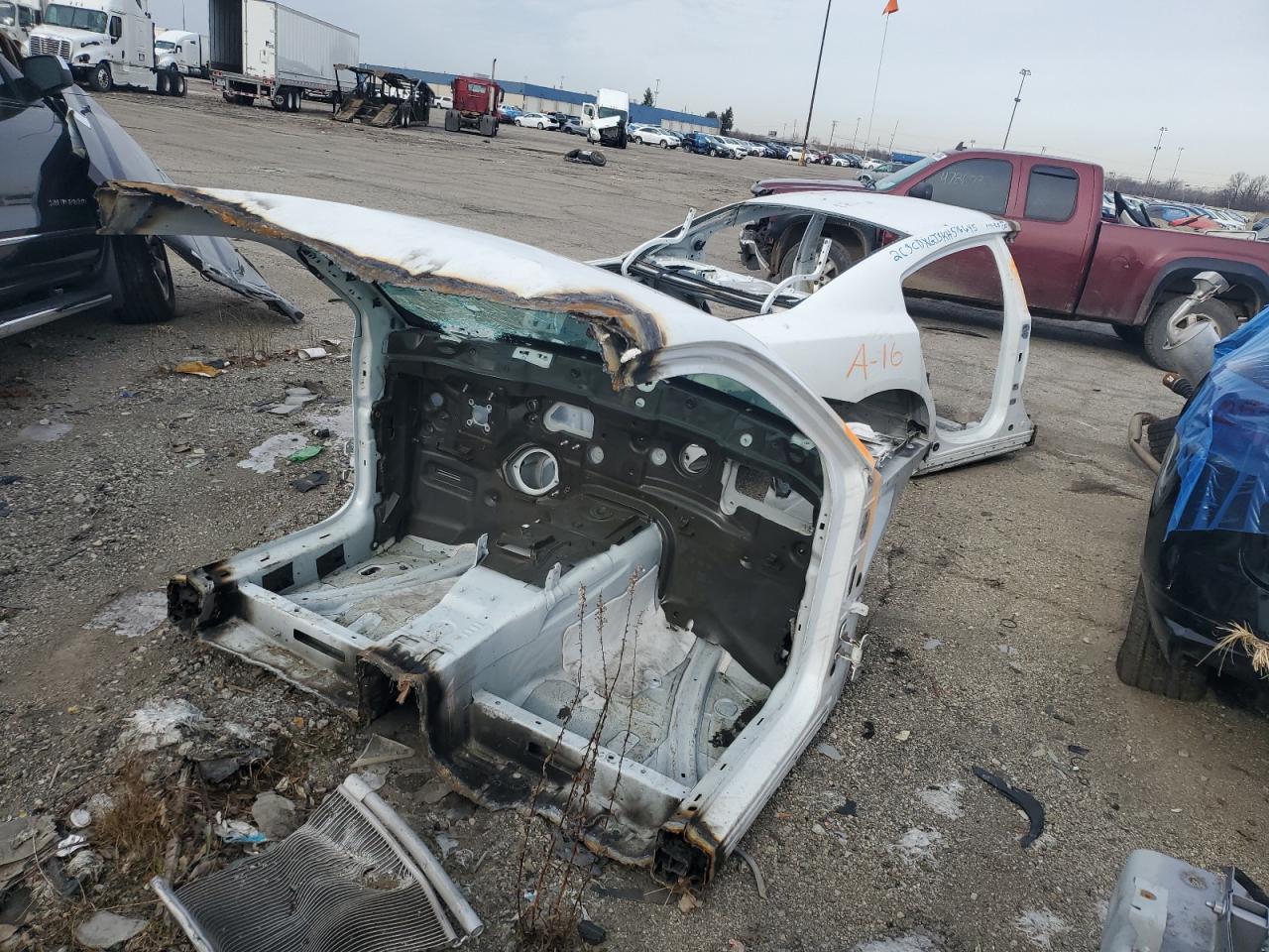 2019 Dodge Charger VIN 2C3CDXGJ3KH576645 Copart auction photo, stripped / missing/altered vin damage thumbnail 3