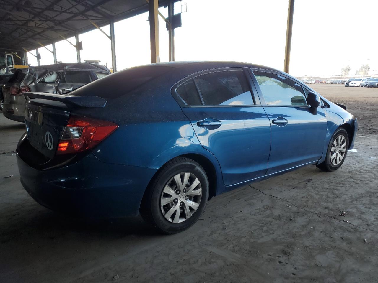2012 Honda Civic VIN 2HGFB2F54CH575495 Copart auction photo, front end / mechanical damage thumbnail 3