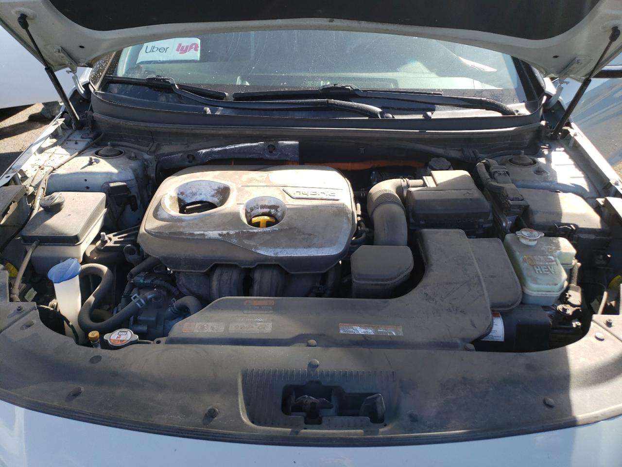 2016 Hyundai Sonata VIN KMHE34L18GA020974 Copart auction photo, rear end damage thumbnail 14