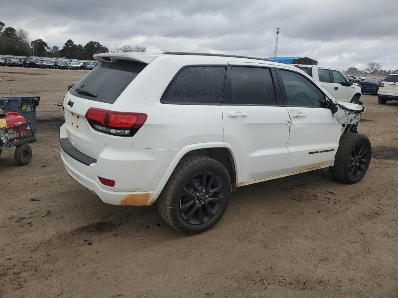 2018 Jeep Grand Cherokee VIN 1C4RJEAG6JC485273 Copart auction photo, side / front end damage thumbnail 3