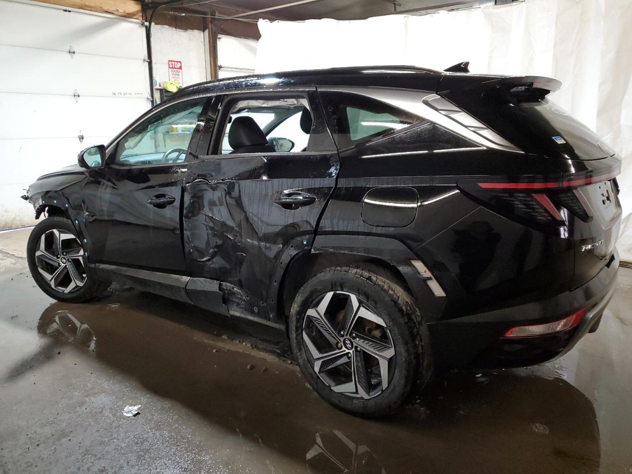 2022 Hyundai Tucson VIN KM8JECA16NU033997 Copart auction photo, front end / side damage thumbnail 2