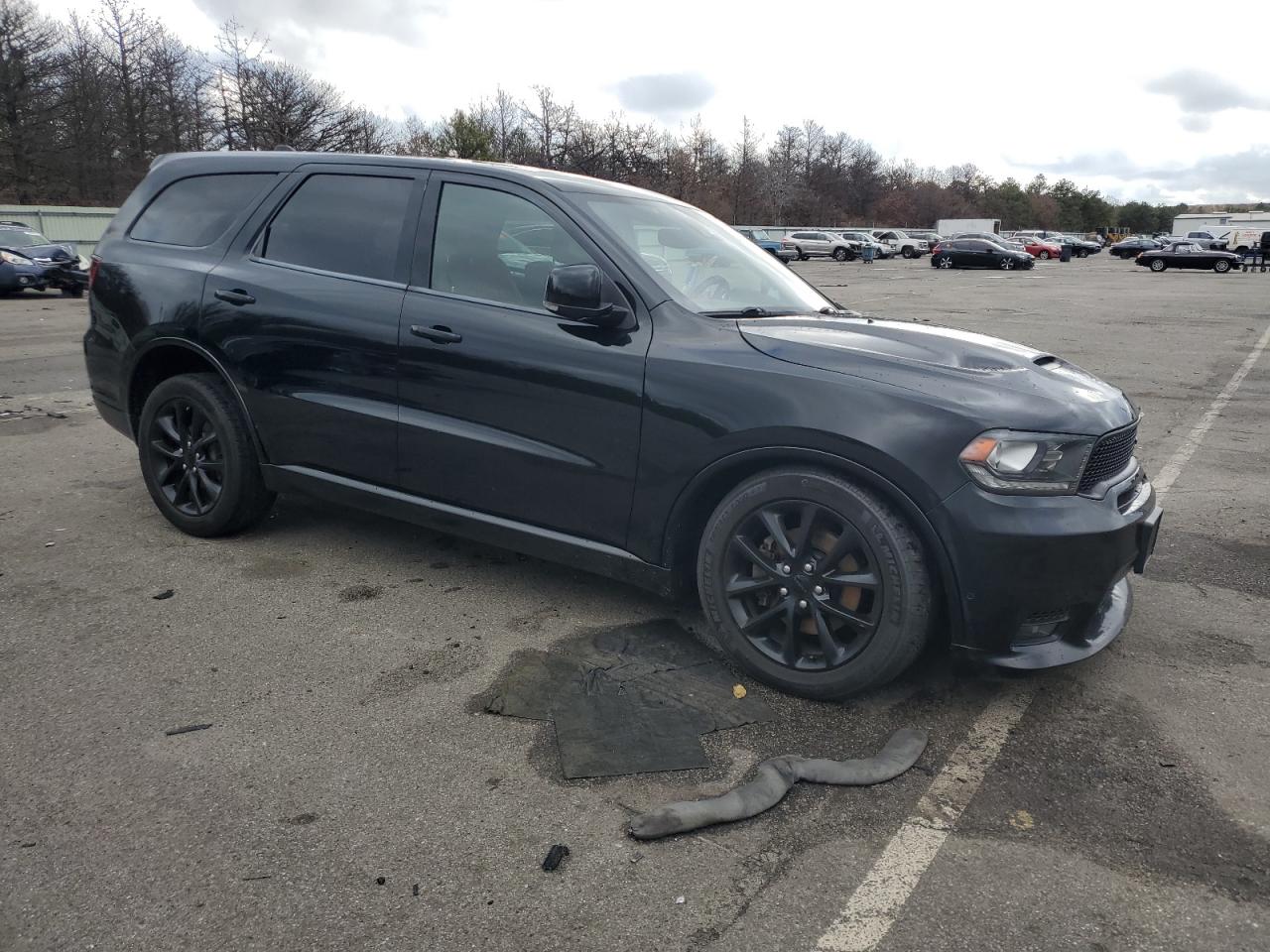 2018 Dodge Durango VIN 1C4SDJCT7JC283389 Copart auction photo, front end / side damage thumbnail 4