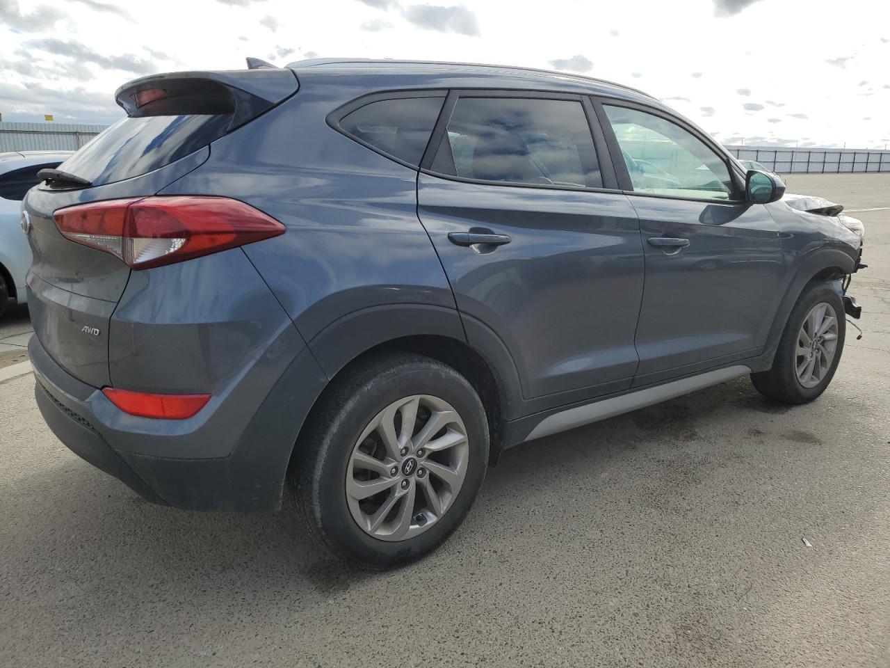 2018 Hyundai Tucson VIN KM8J3CA49JU646819 Copart auction photo, front end damage thumbnail 3