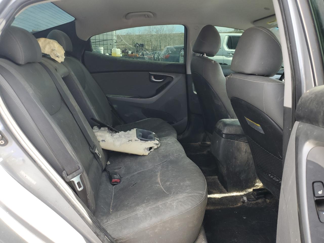 2015 Hyundai Elantra VIN KMHDH4AE7FU455758 Copart auction photo, front end / side damage thumbnail 10