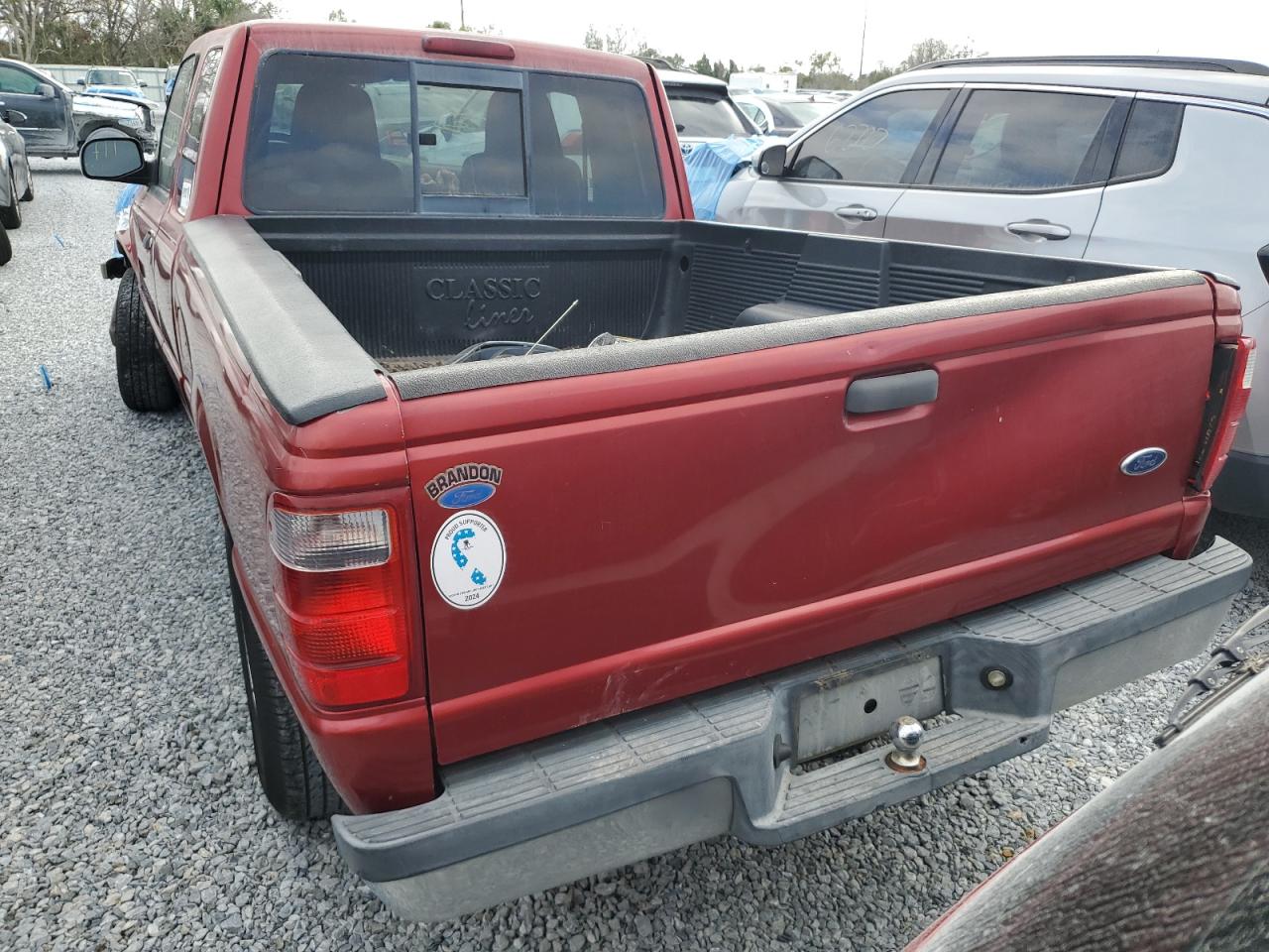 2004 Ford Ranger VIN 1FTYR44U44PB42345 Copart auction photo, front end / side damage thumbnail 6