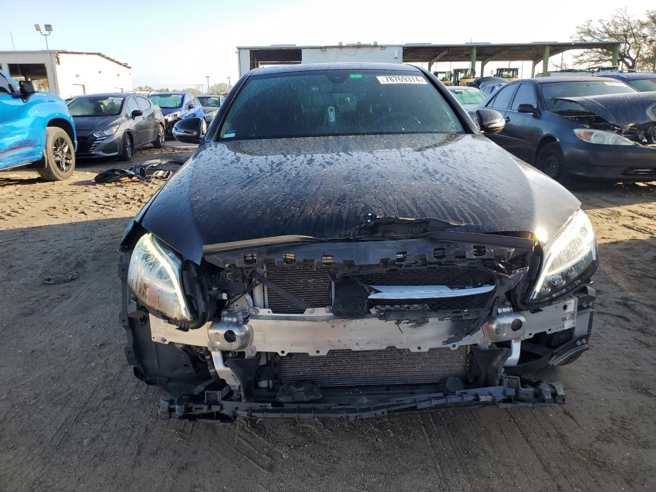 2019 Mercedes-Benz C-klasse VIN 55SWF8DB2KU286990 Copart auction photo, front end damage thumbnail 5