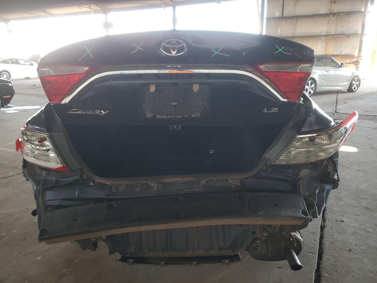 2016 Toyota Camry VIN 4T1BF1FK7GU998961 Copart auction photo, rear end / front end damage thumbnail 6