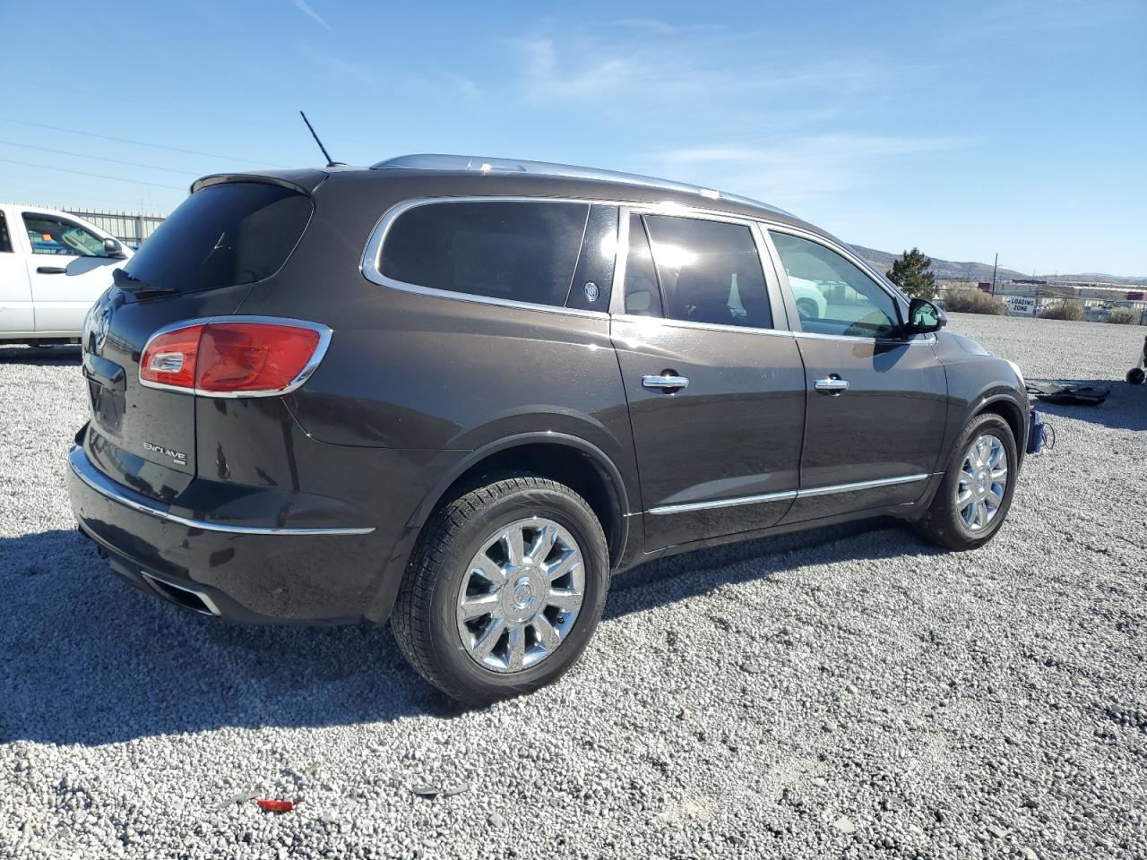 2013 Buick Enclave VIN 5GAKVDKD4DJ243703 Copart auction photo, front end / undercarriage damage thumbnail 3