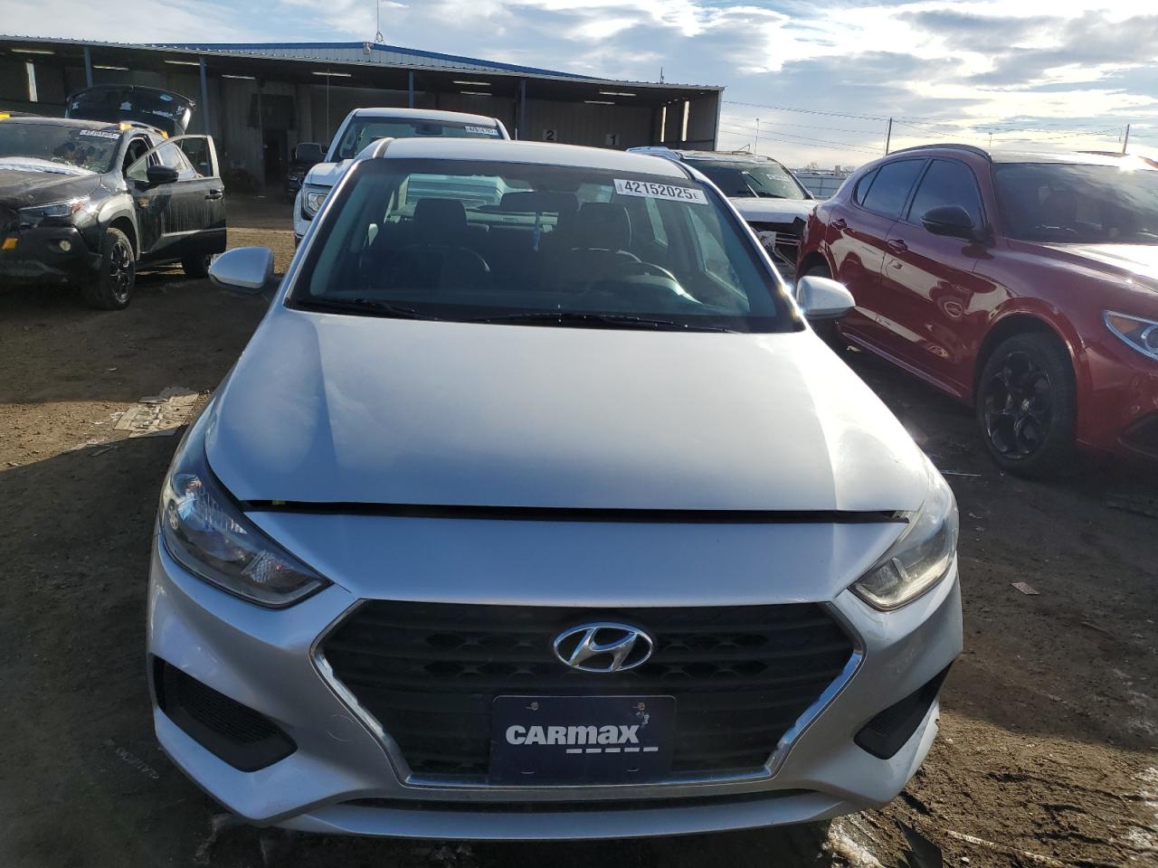 2018 Hyundai Accent VIN 3KPC24A3XJE028551 Copart auction photo, front end damage thumbnail 5