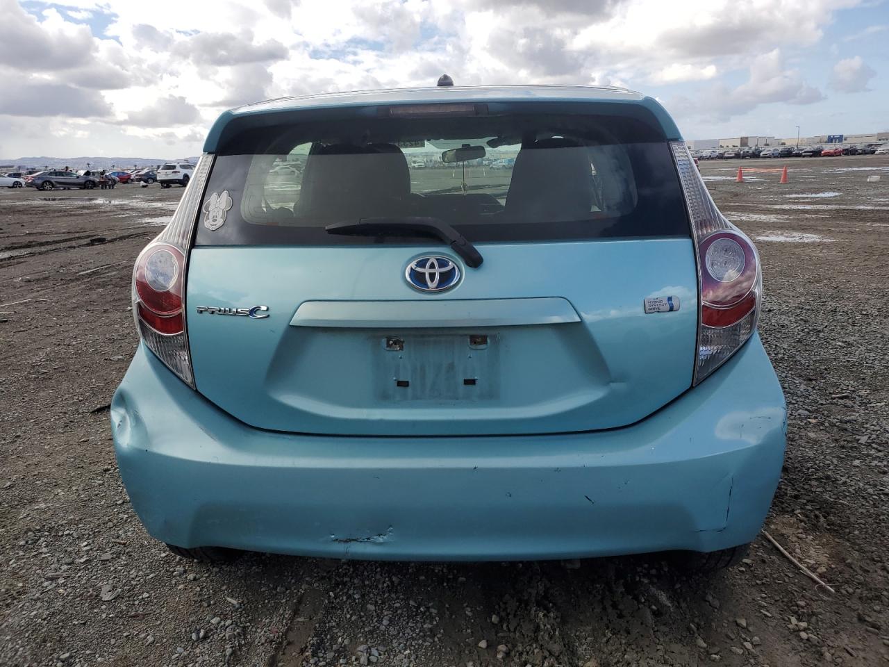 2013 Toyota Prius VIN JTDKDTB34D1045562 Copart auction photo, side / front end damage thumbnail 6