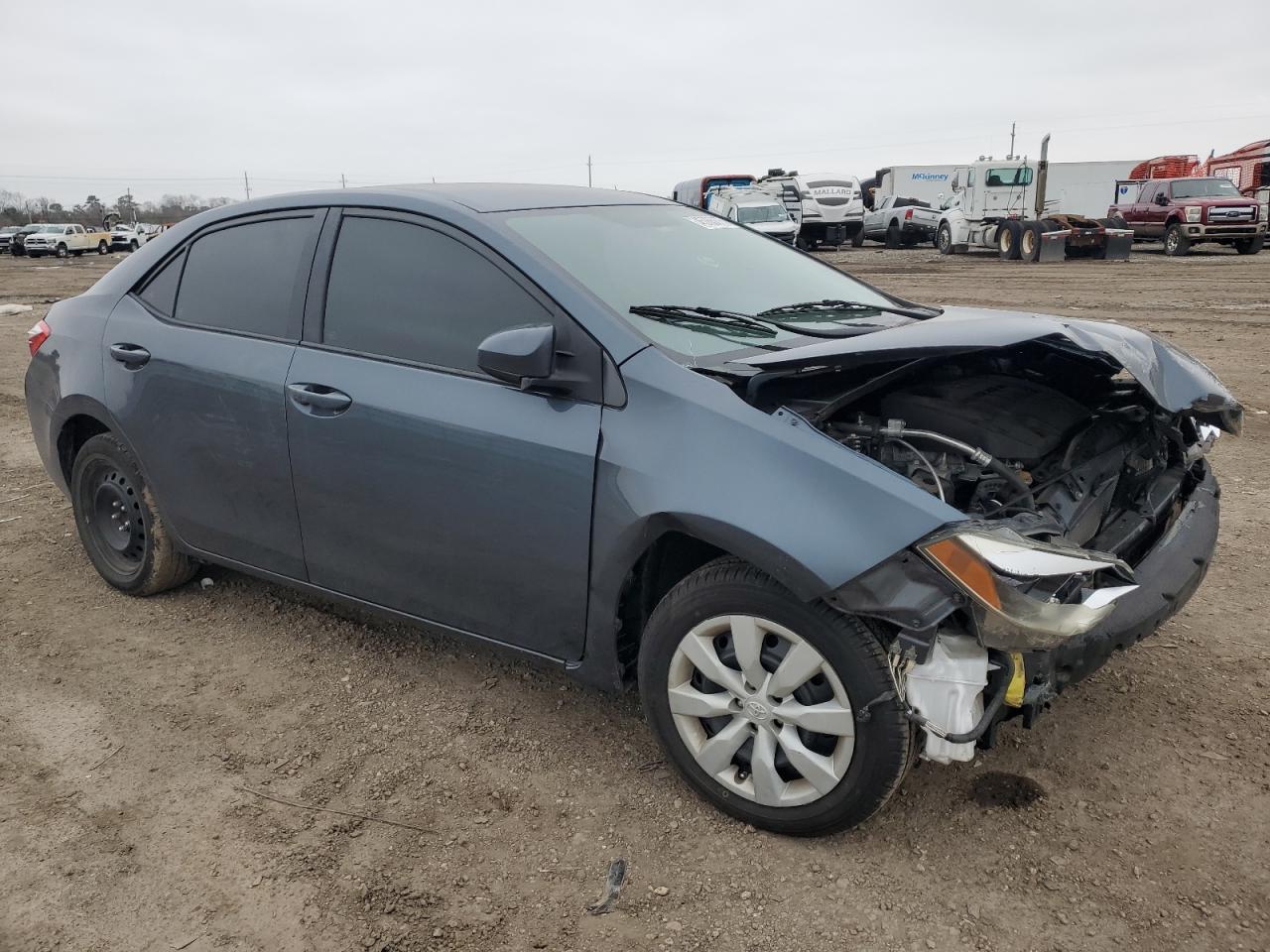 2016 Toyota Corolla VIN 2T1BURHE0GC542555 Copart auction photo, front end / rear end damage thumbnail 4