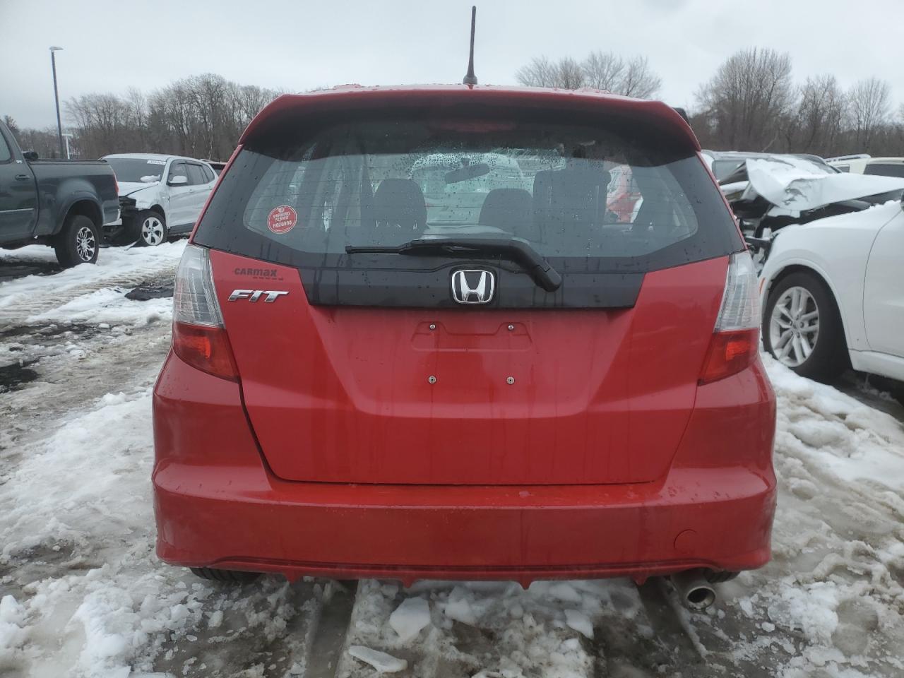 2013 Honda Fit VIN JHMGE8H51DC062038 Copart auction photo, front end / side damage thumbnail 6