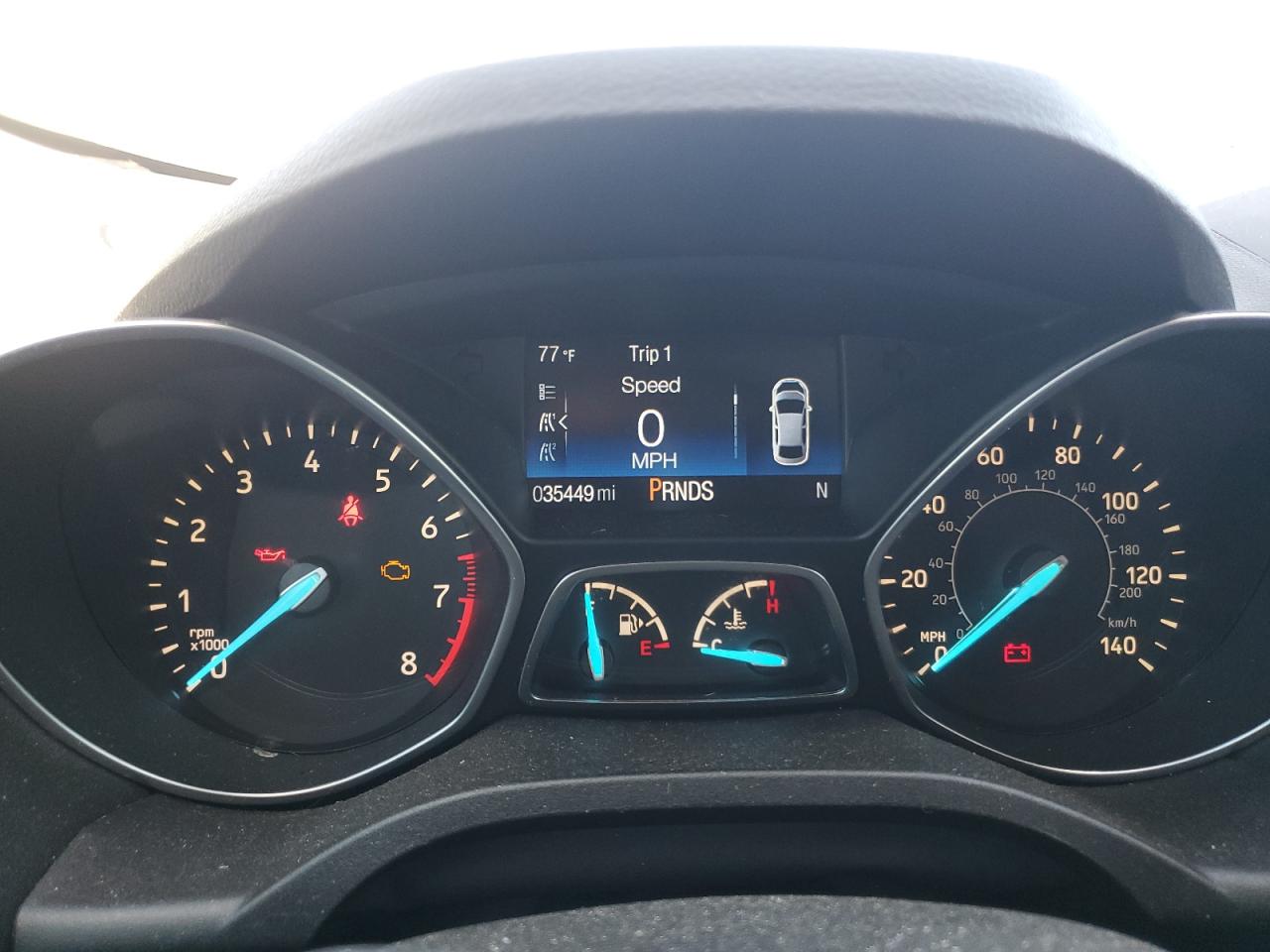 2017 Ford Escape VIN 1FMCU0G93HUC34512 Copart auction photo, front end damage thumbnail 9