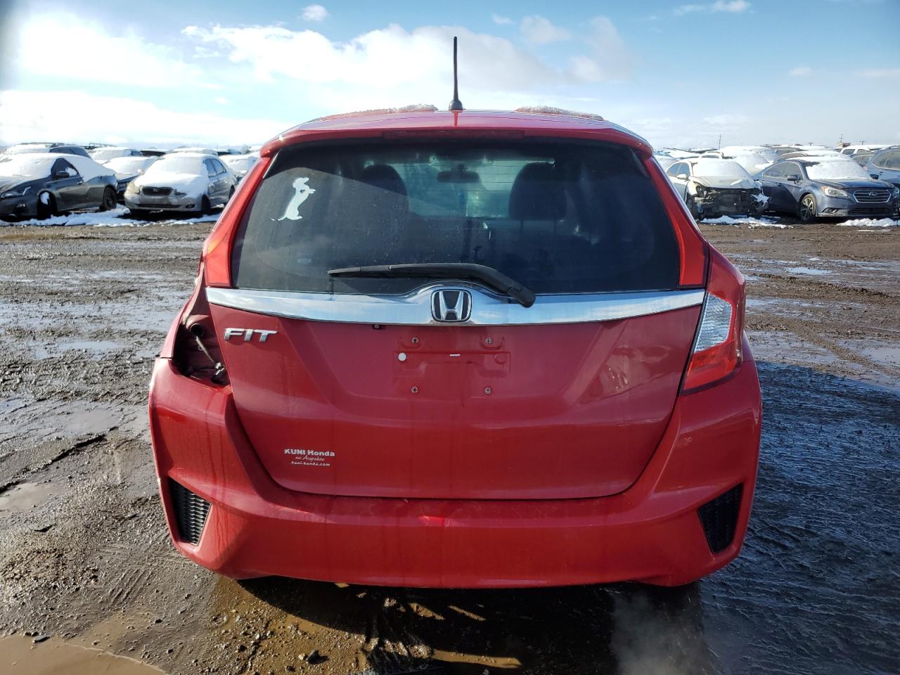 2015 Honda Fit VIN 3HGGK5H80FM713438 Copart auction photo, rear end / side damage thumbnail 6