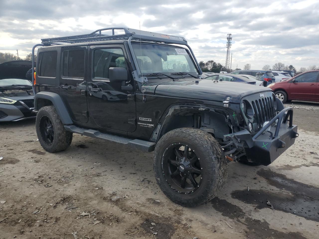 2018 Jeep Wrangler VIN 1C4BJWDG5JL895601 Copart auction photo, front end / minor dent/scratches damage thumbnail 4
