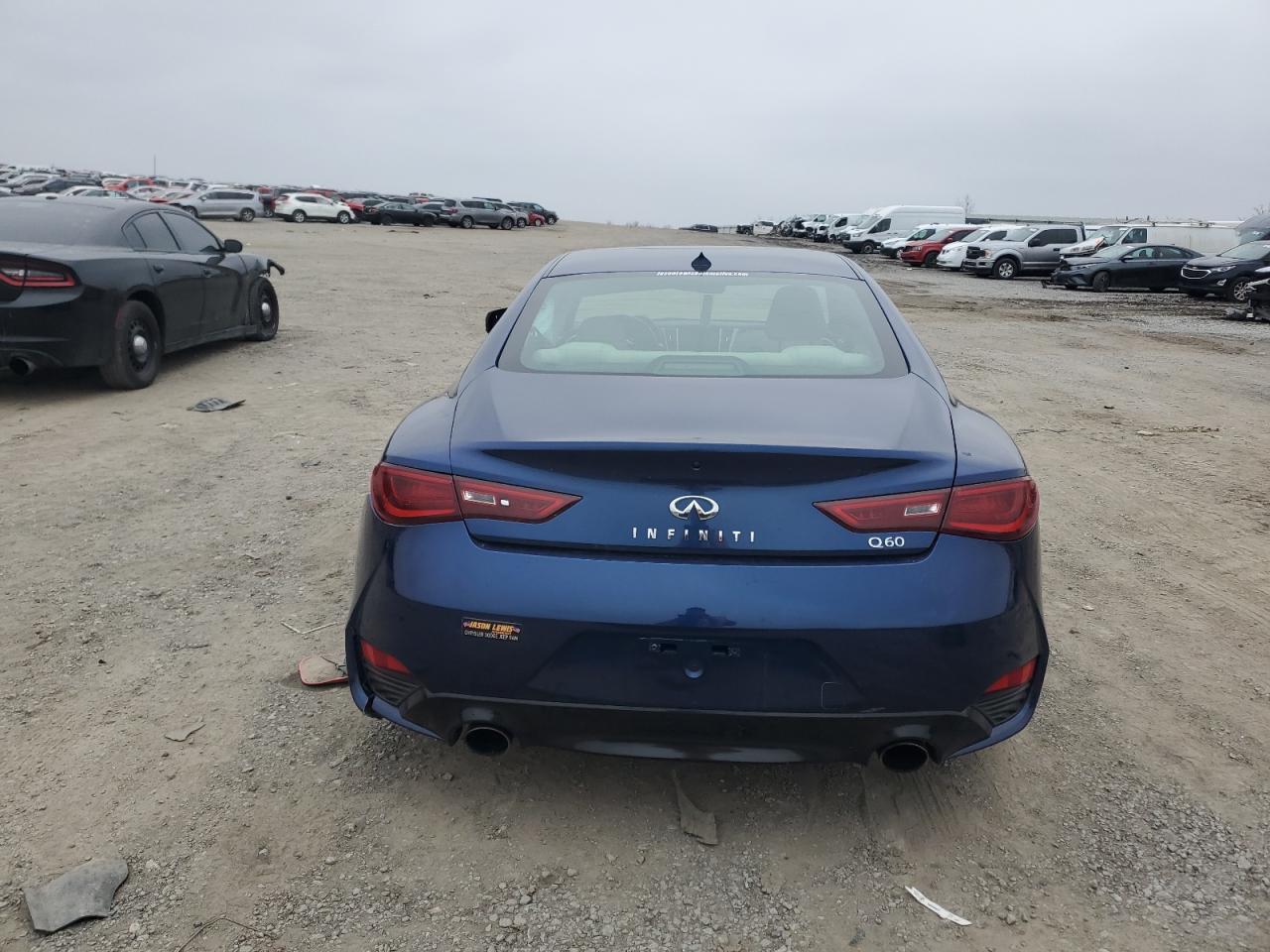 2017 Infiniti Q60 VIN JN1EV7EKXHM362614 Copart auction photo, side damage thumbnail 6