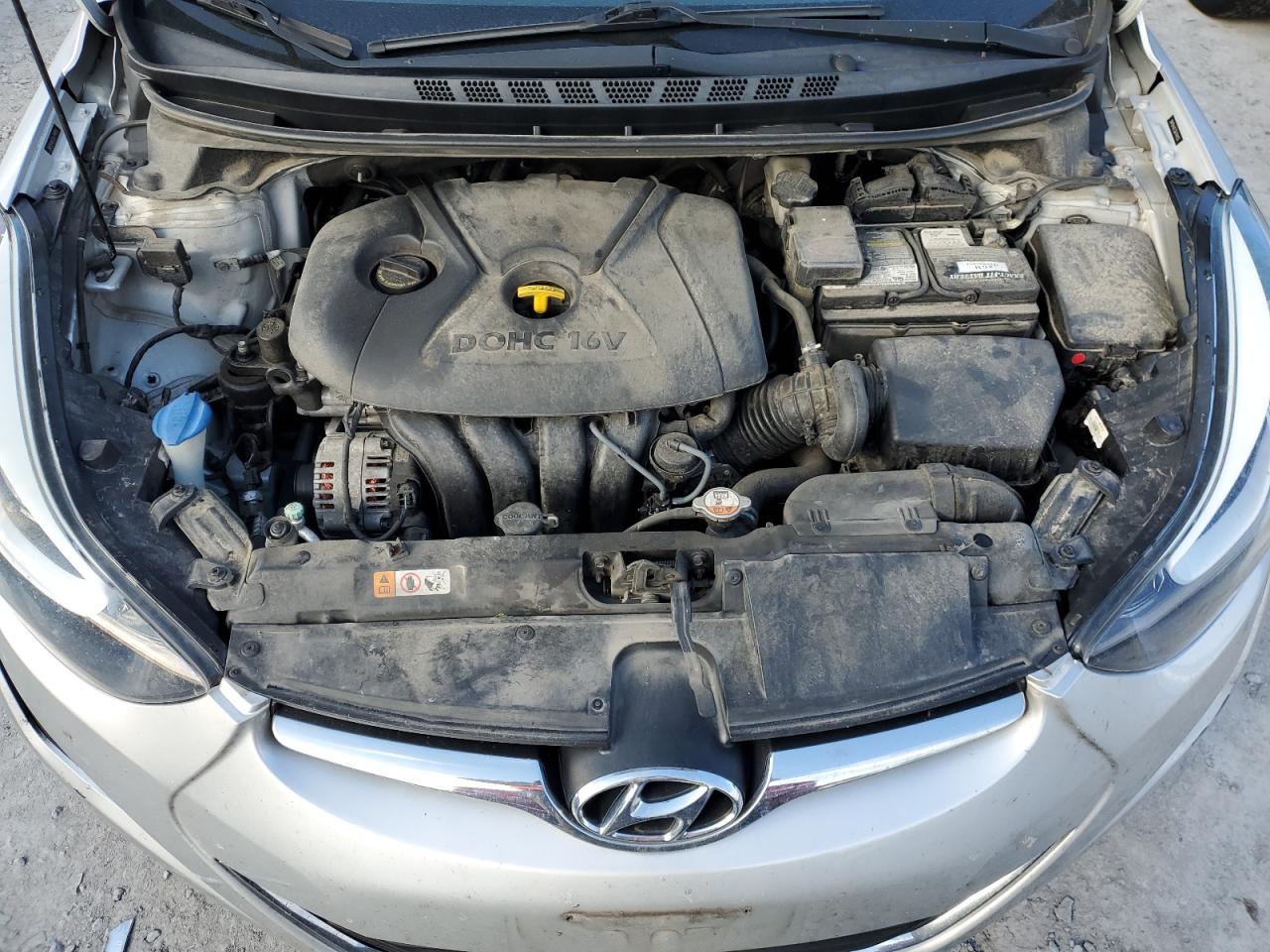 2016 Hyundai Elantra VIN 5NPDH4AE5GH744850 Copart auction photo, side / rear end damage thumbnail 11