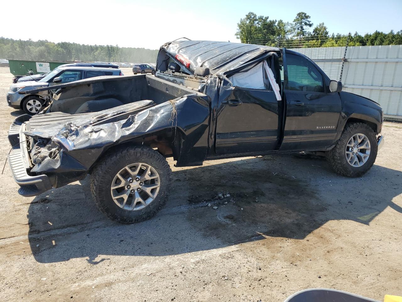2015 Chevrolet Silverado VIN 3GCUKRECXFG192387 Copart auction photo, all over damage thumbnail 3