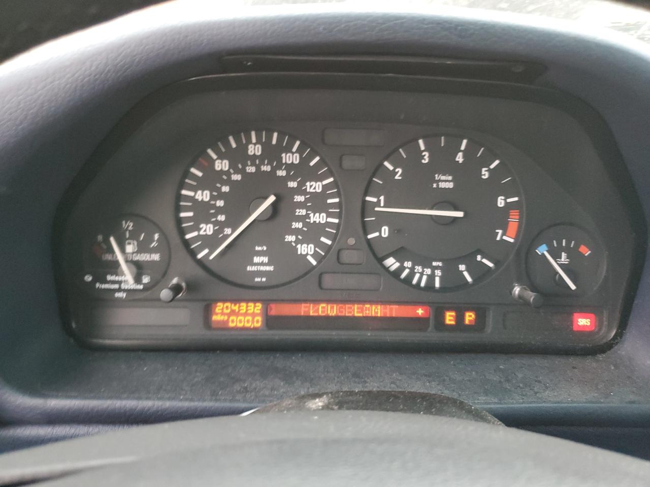 1992 BMW 5er VIN WBAHD6310NBJ80524 Copart auction photo, front end damage thumbnail 9