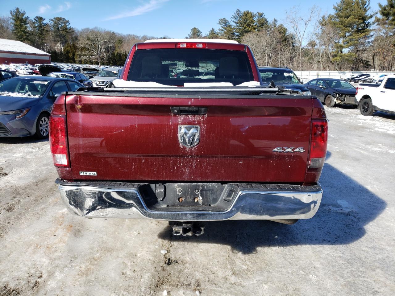 2020 RAM 1500 VIN 3C6RR7KG1LG132398 Copart auction photo, rear end / undercarriage damage thumbnail 6