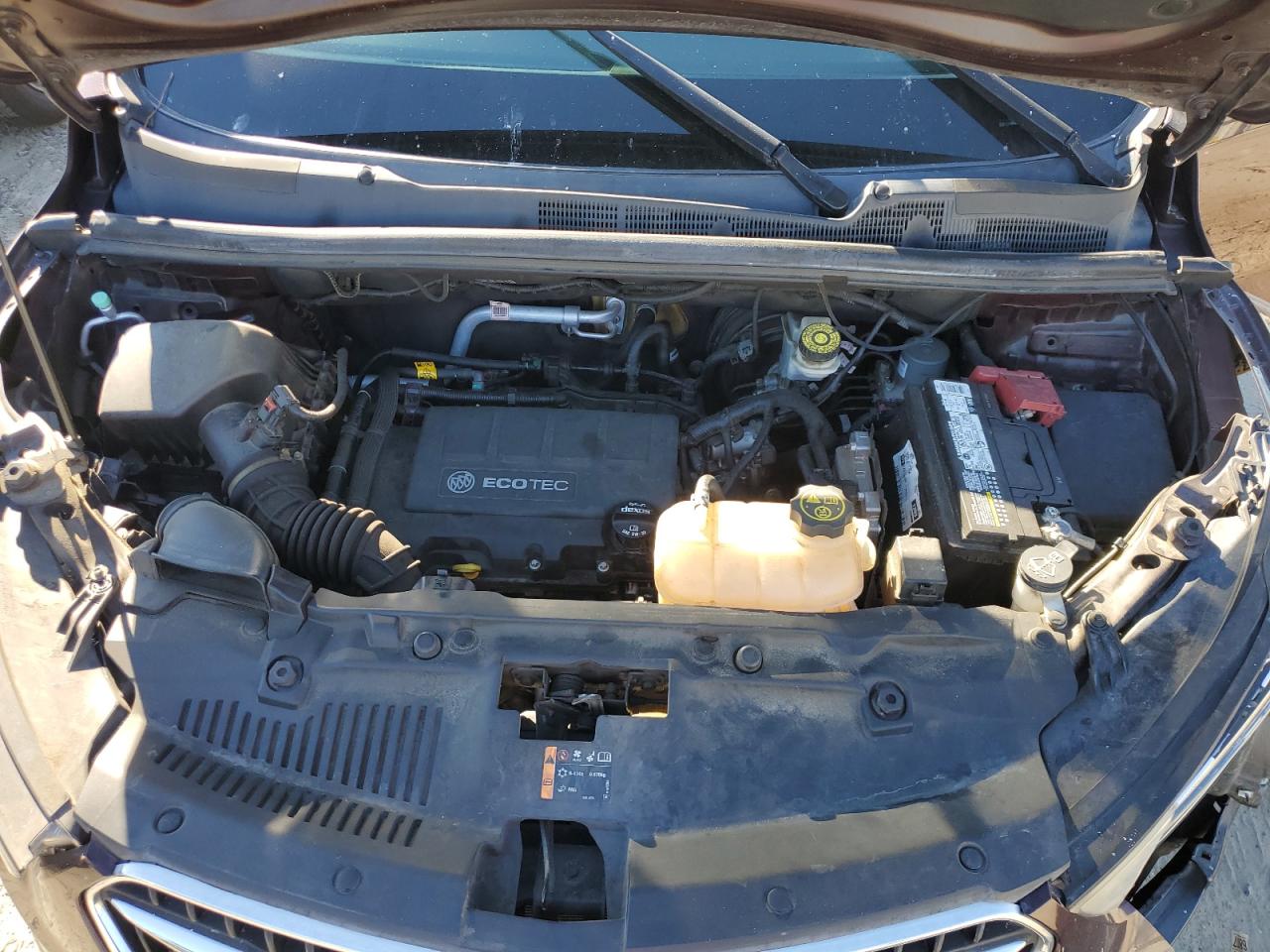 2017 Buick Encore VIN KL4CJASB6HB192680 Copart auction photo, front end / side damage thumbnail 11