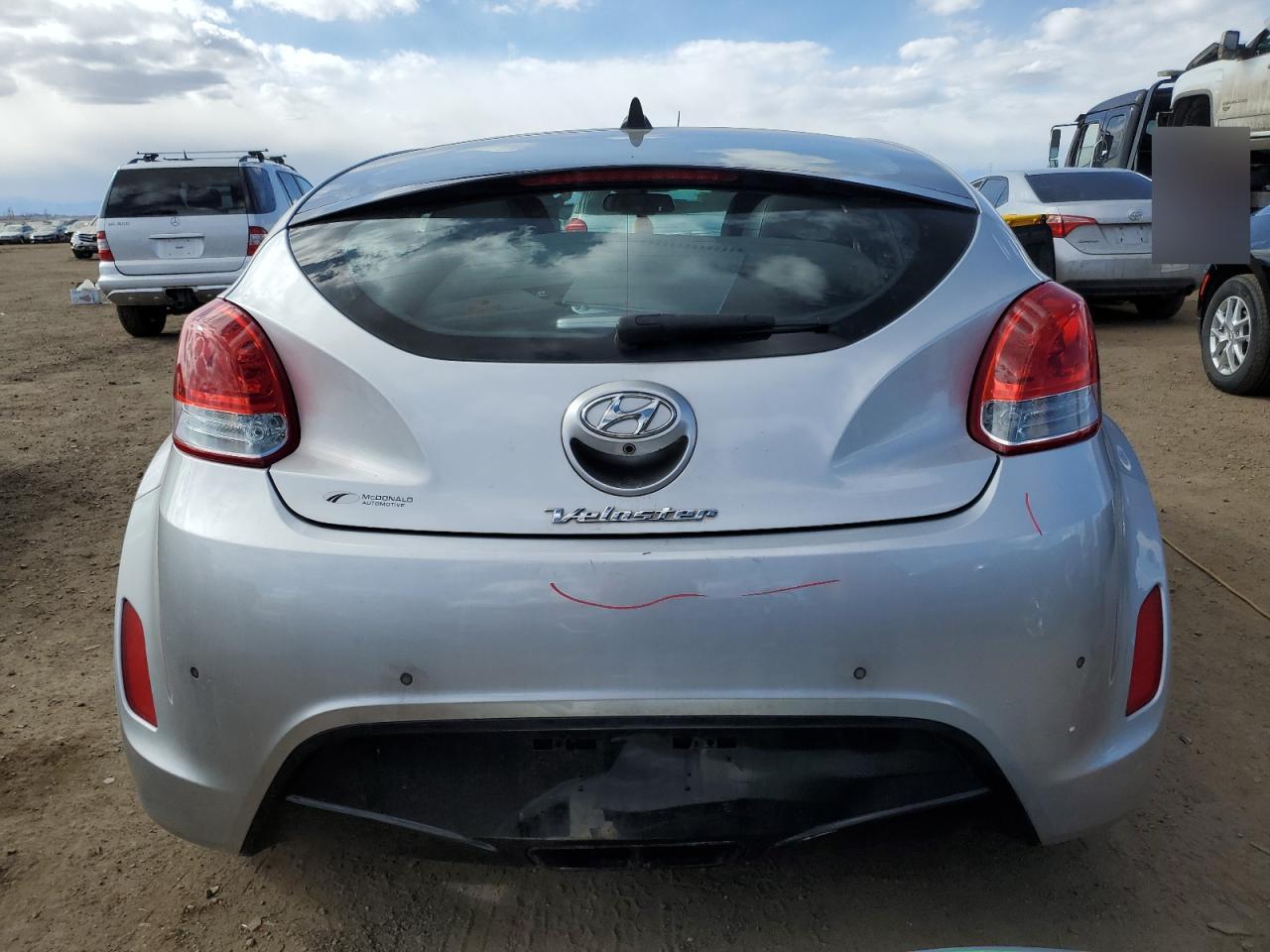2013 Hyundai Veloster VIN KMHTC6AD9DU164575 Copart auction photo, all over damage thumbnail 6