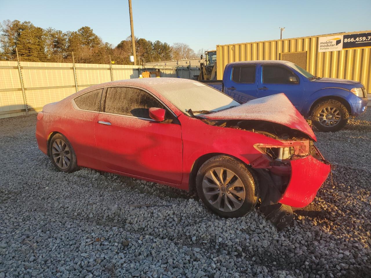 2014 Honda Accord VIN 1HGCT1B33EA011370 Copart auction photo, front end / undercarriage damage thumbnail 4