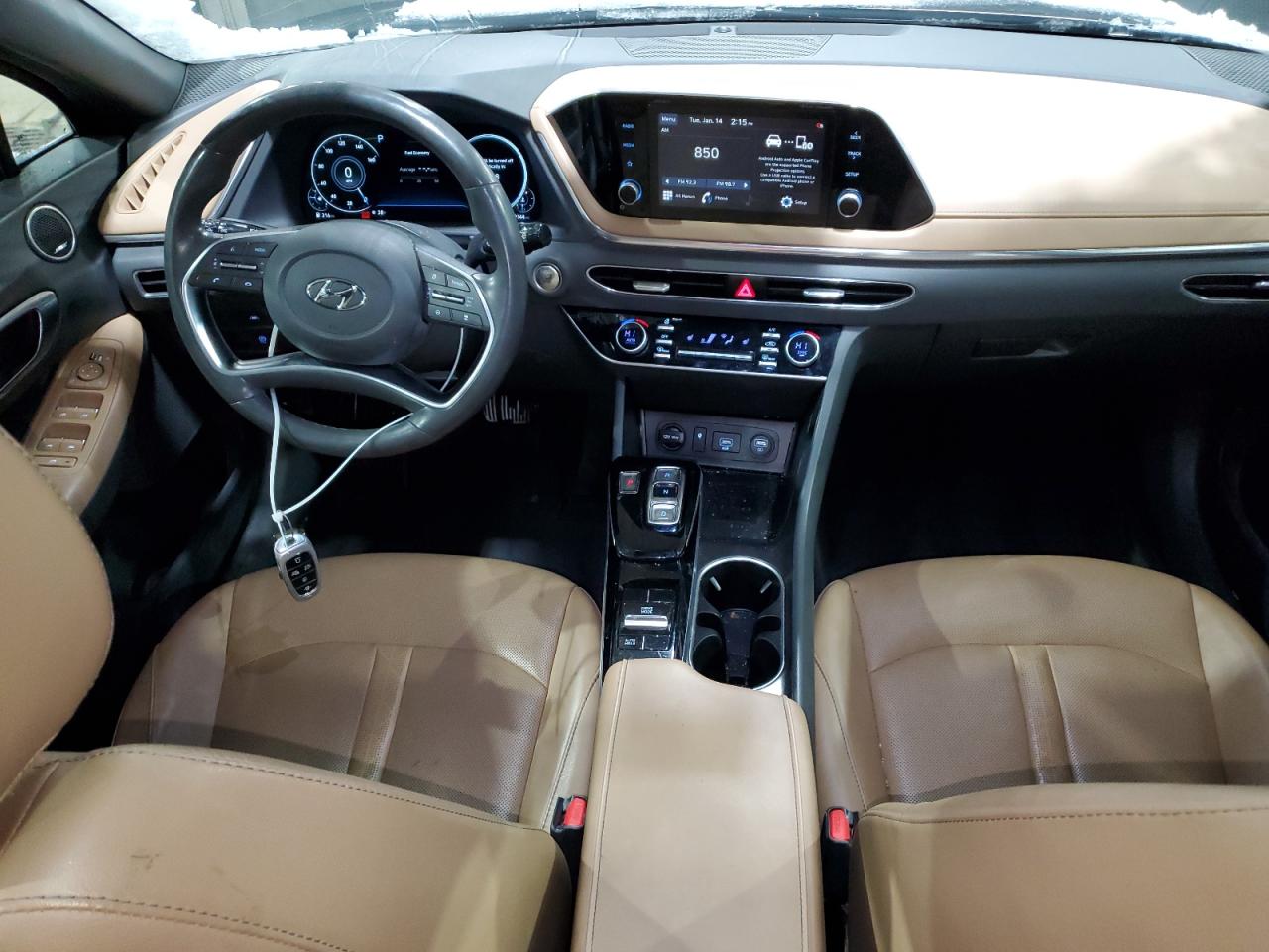 2020 Hyundai Sonata VIN 5NPEF4JA0LH026219 Copart auction photo, side damage thumbnail 8
