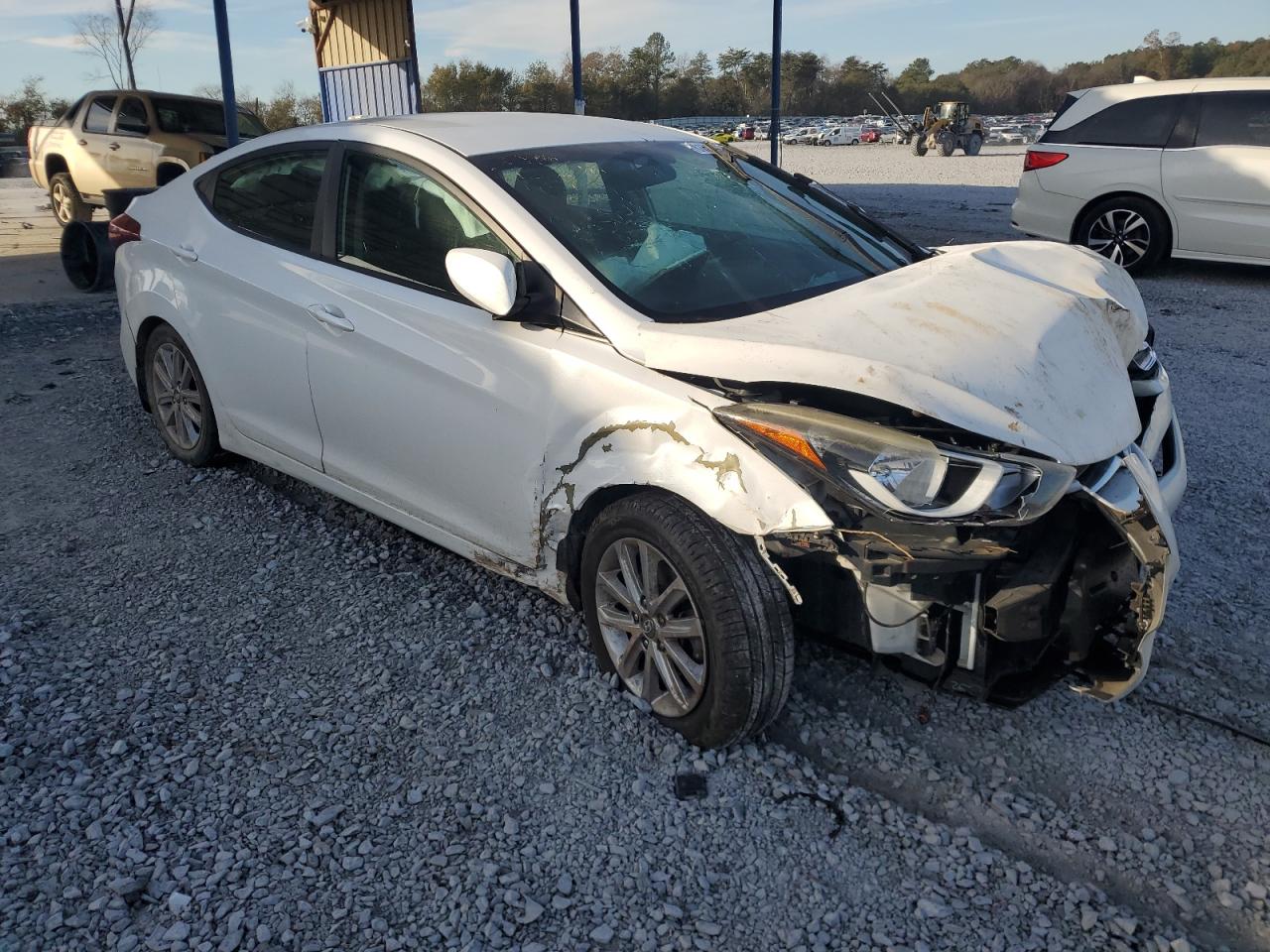 2015 Hyundai Elantra VIN 5NPDH4AE4FH583602 Copart auction photo, front end / rear end damage thumbnail 4