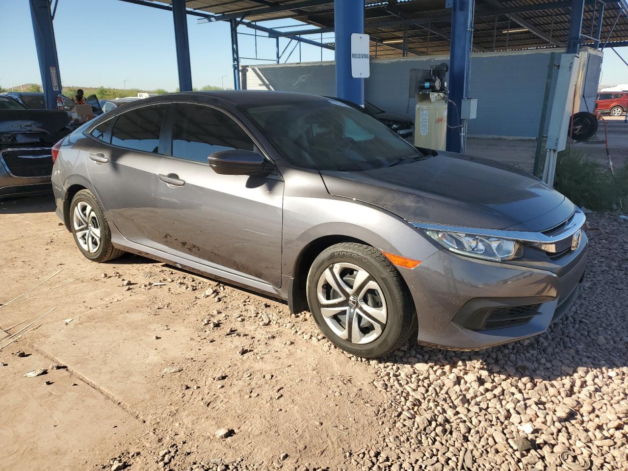 2018 Honda Civic VIN 2HGFC2F59JH580640 Copart auction photo, side damage thumbnail 4