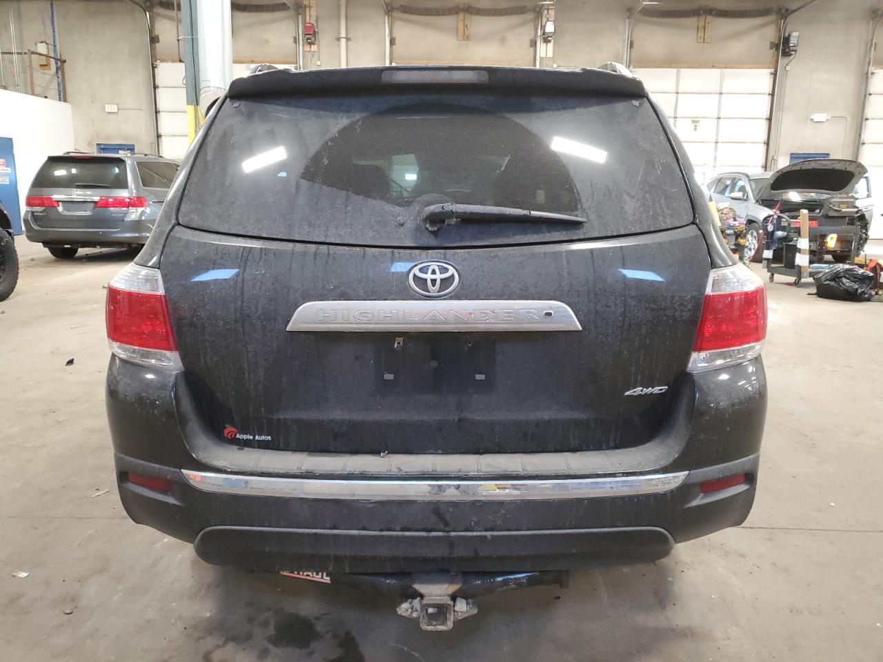 2013 Toyota Highlander VIN 5TDDK3EH7DS245148 Copart auction photo, front end damage thumbnail 6