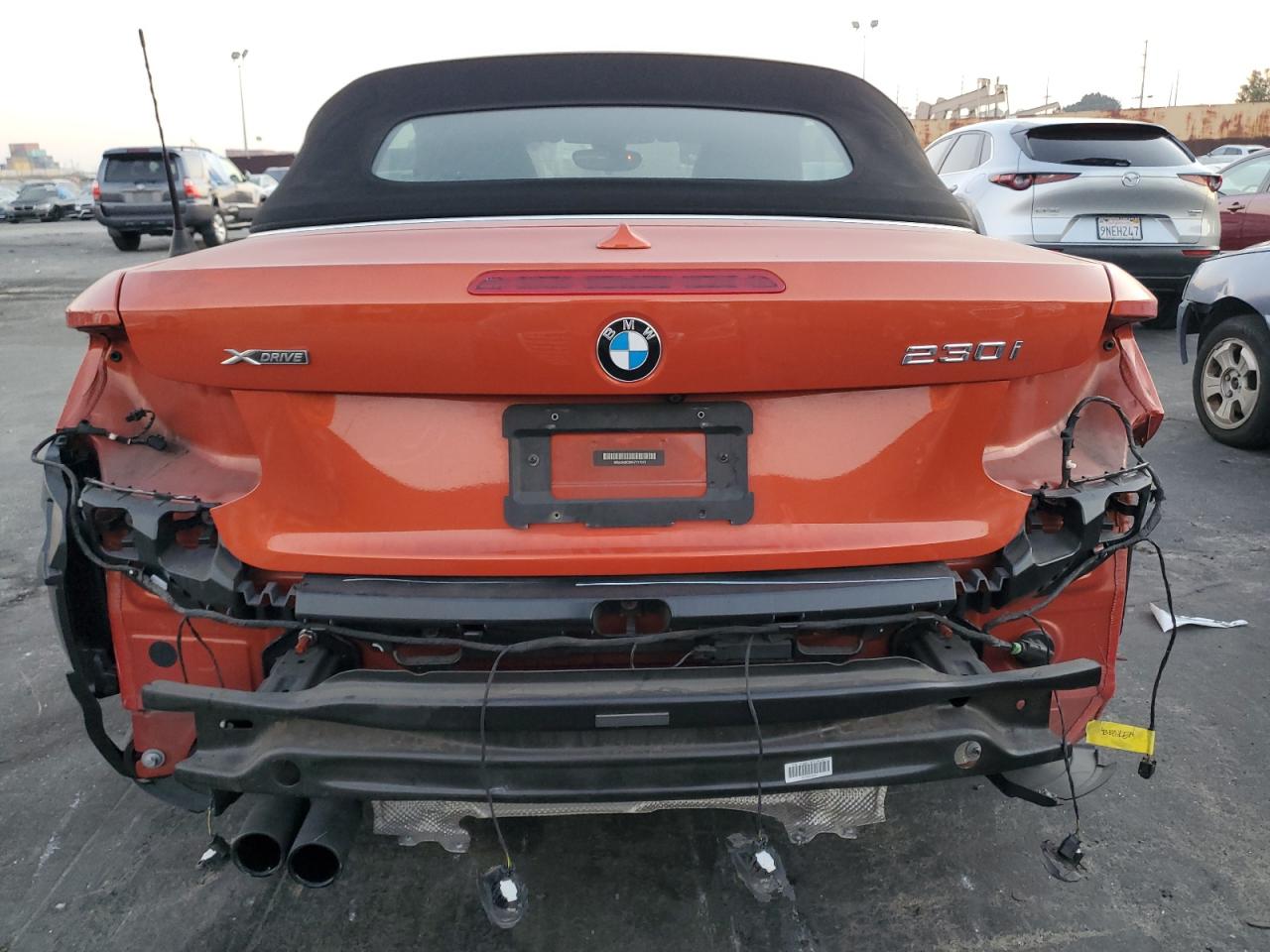 2017 BMW 2er VIN WBA2M9C33HV717575 Copart auction photo, rear end damage thumbnail 6
