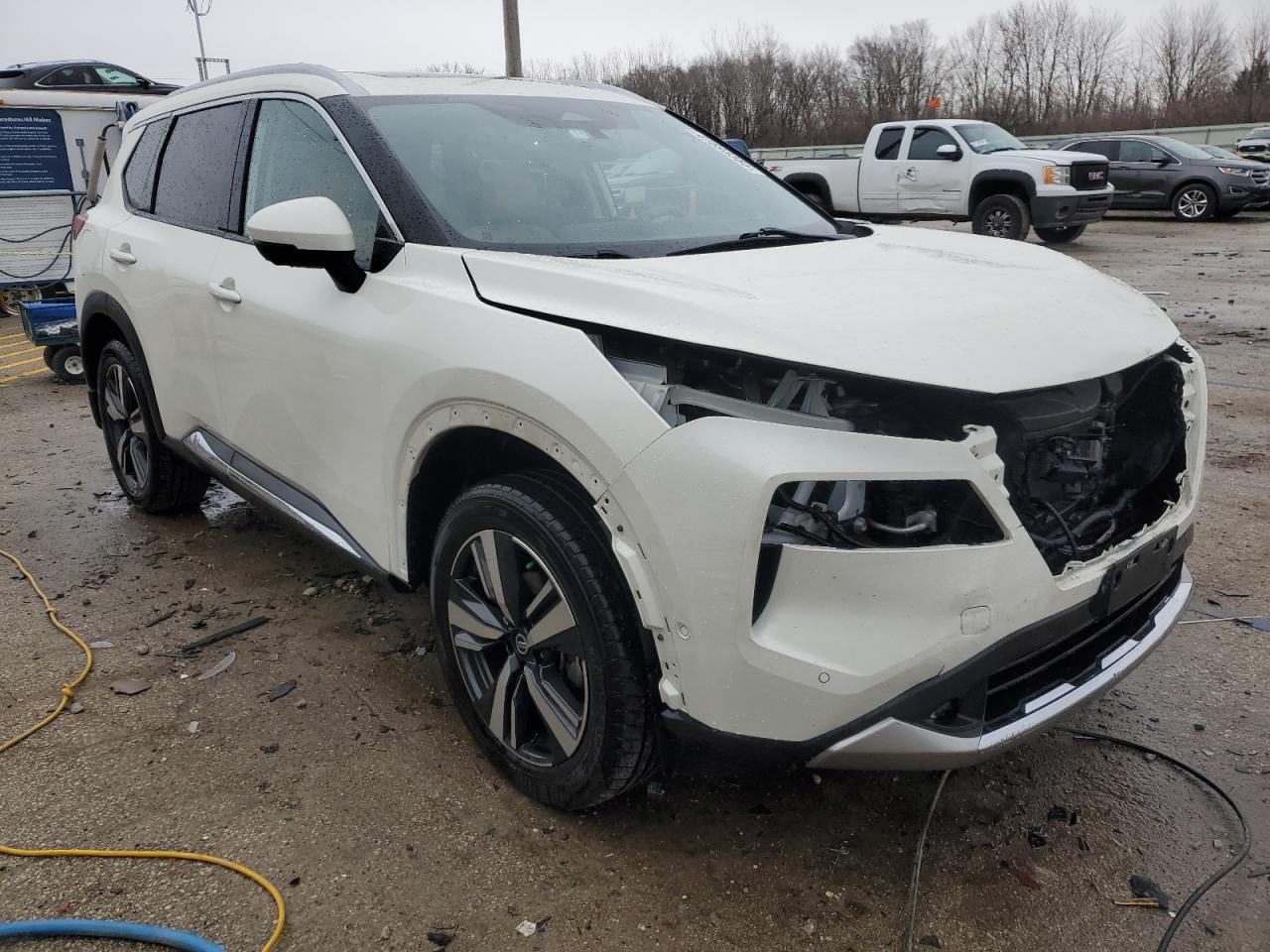 2021 Nissan Rogue VIN JN8AT3DDXMW307435 Copart auction photo, front end / rear end damage thumbnail 4