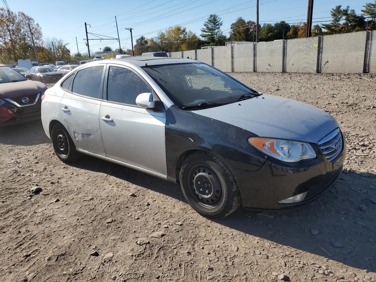 2010 Hyundai Elantra VIN KMHDU4AD3AU894760 Copart auction photo, vandalism damage thumbnail 4