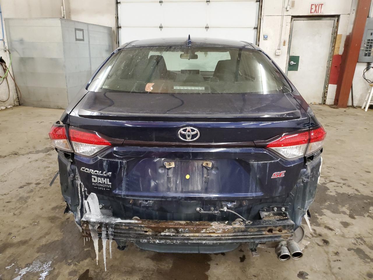 2020 Toyota Corolla VIN JTDM4RCE6LJ023301 Copart auction photo, rear end / side damage thumbnail 6