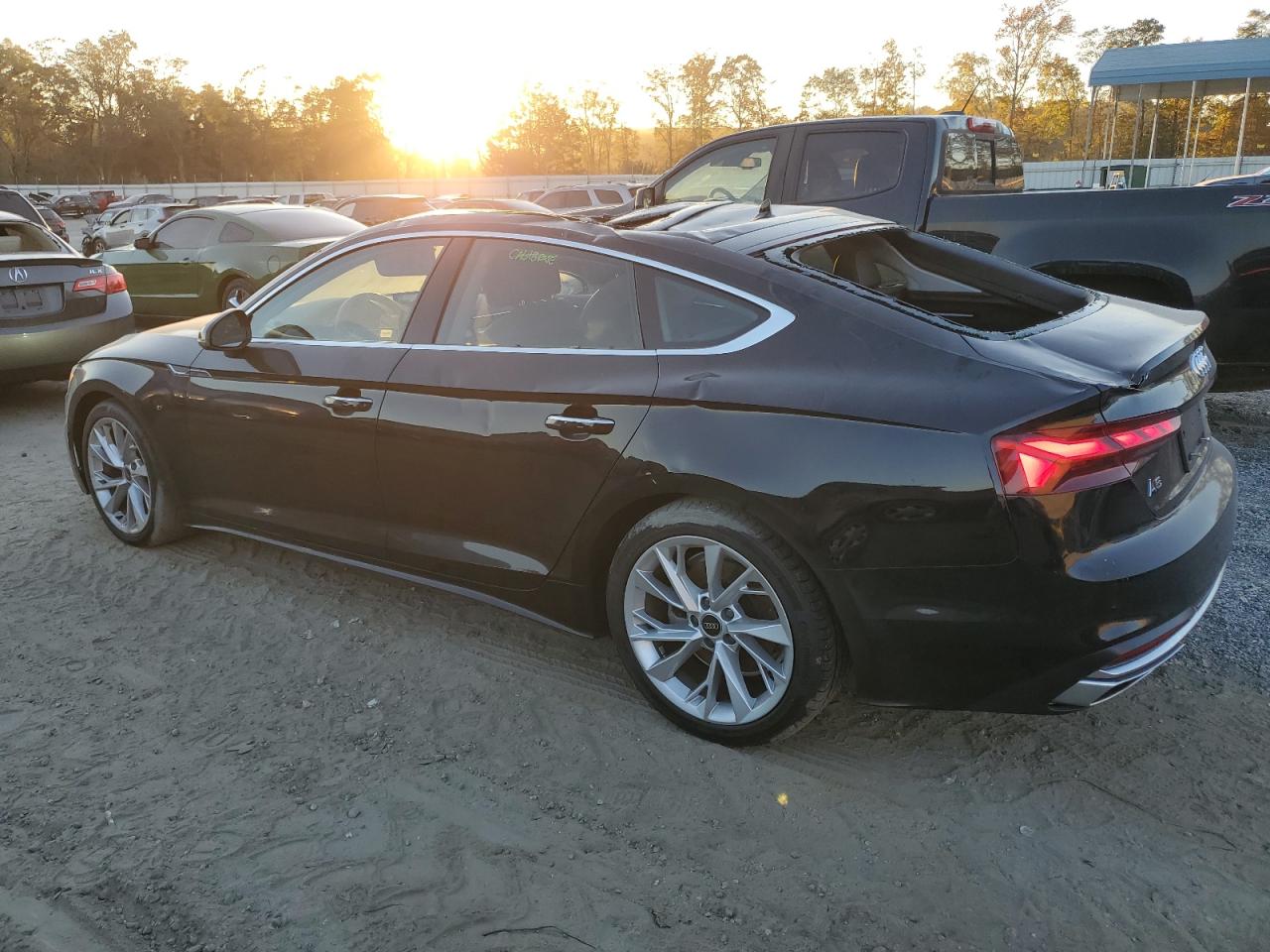 2023 Audi A5 VIN WAUCBCF55PA008902 Copart auction photo, top/roof damage thumbnail 2