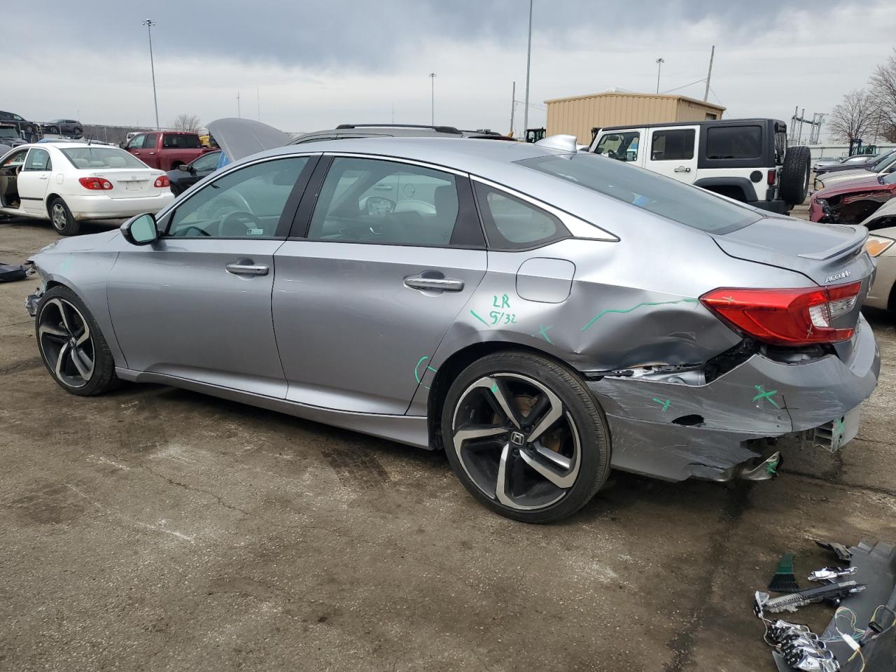 2020 Honda Accord VIN 1HGCV1F31LA136904 Copart auction photo, all over damage thumbnail 2