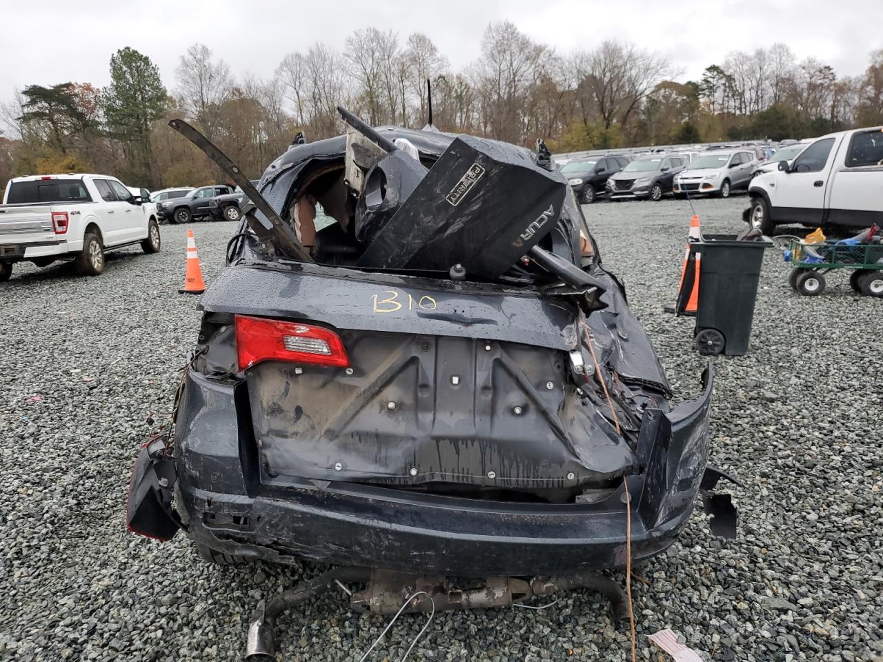 2007 Acura RDX VIN 5J8TB18587A020743 Copart auction photo, all over damage thumbnail 6