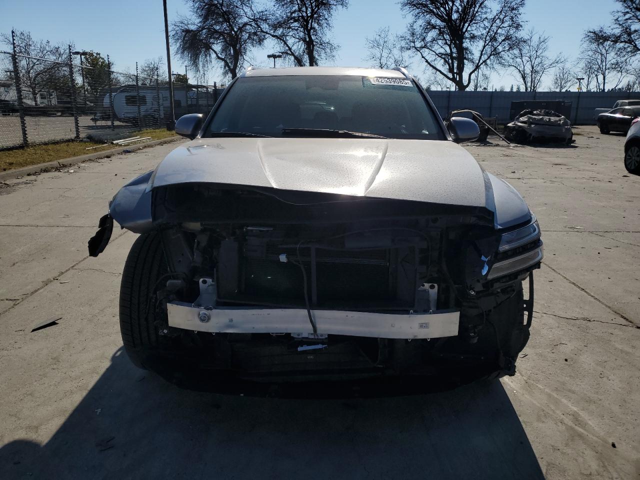 2022 Genesis Gv80 VIN KMUHCESC3NU092295 Copart auction photo, front end damage thumbnail 5